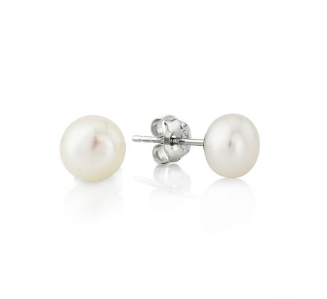 Náušnice Biele perly